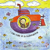 I can ride in a submarine.