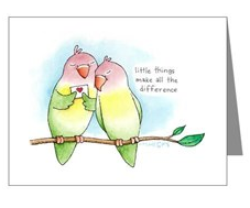 Lovebirds card