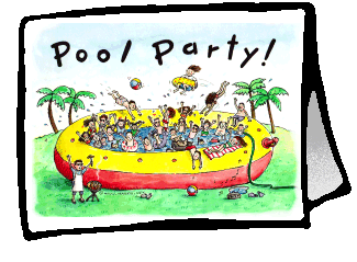 Buy Pool Party Invitations