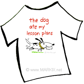 the dog ate my lesson plans shirt