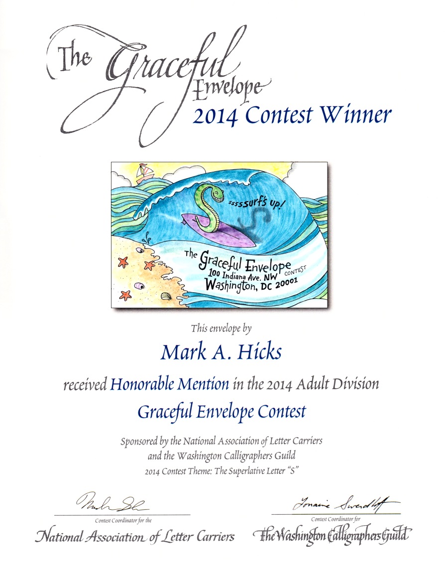2014 Graceful Envelope Contest Award Winner