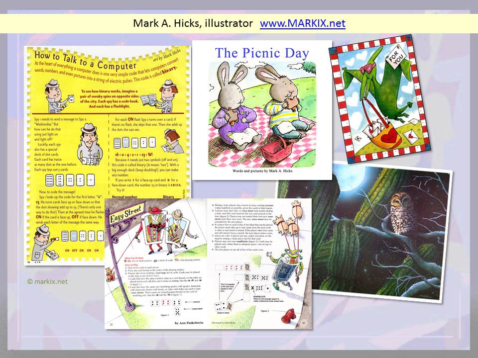 portfolio sample  of artwork by Mark A. Hicks, artist and illustrator