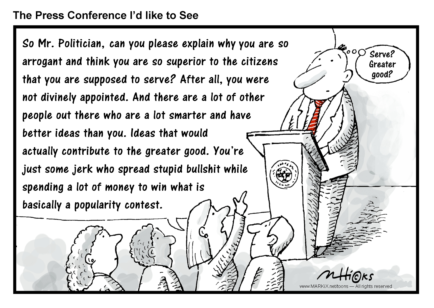 So, politician cartoon