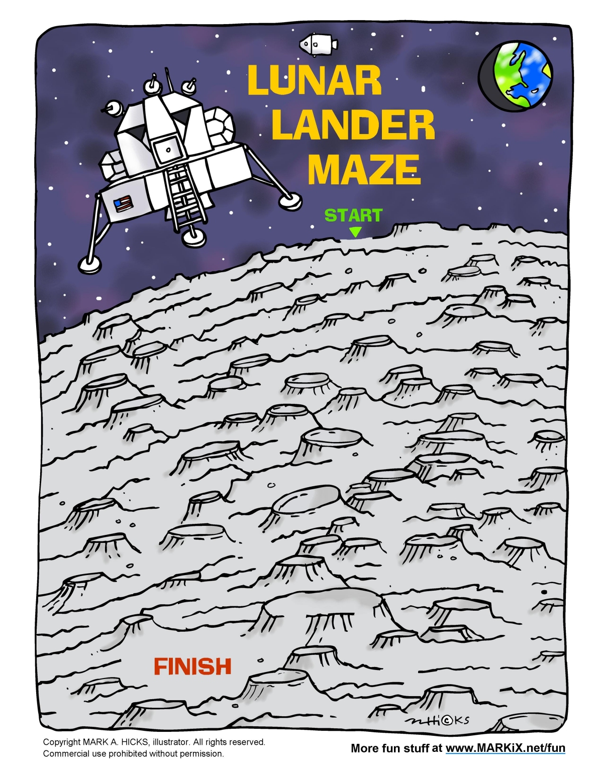 Lunar Lander Maze link