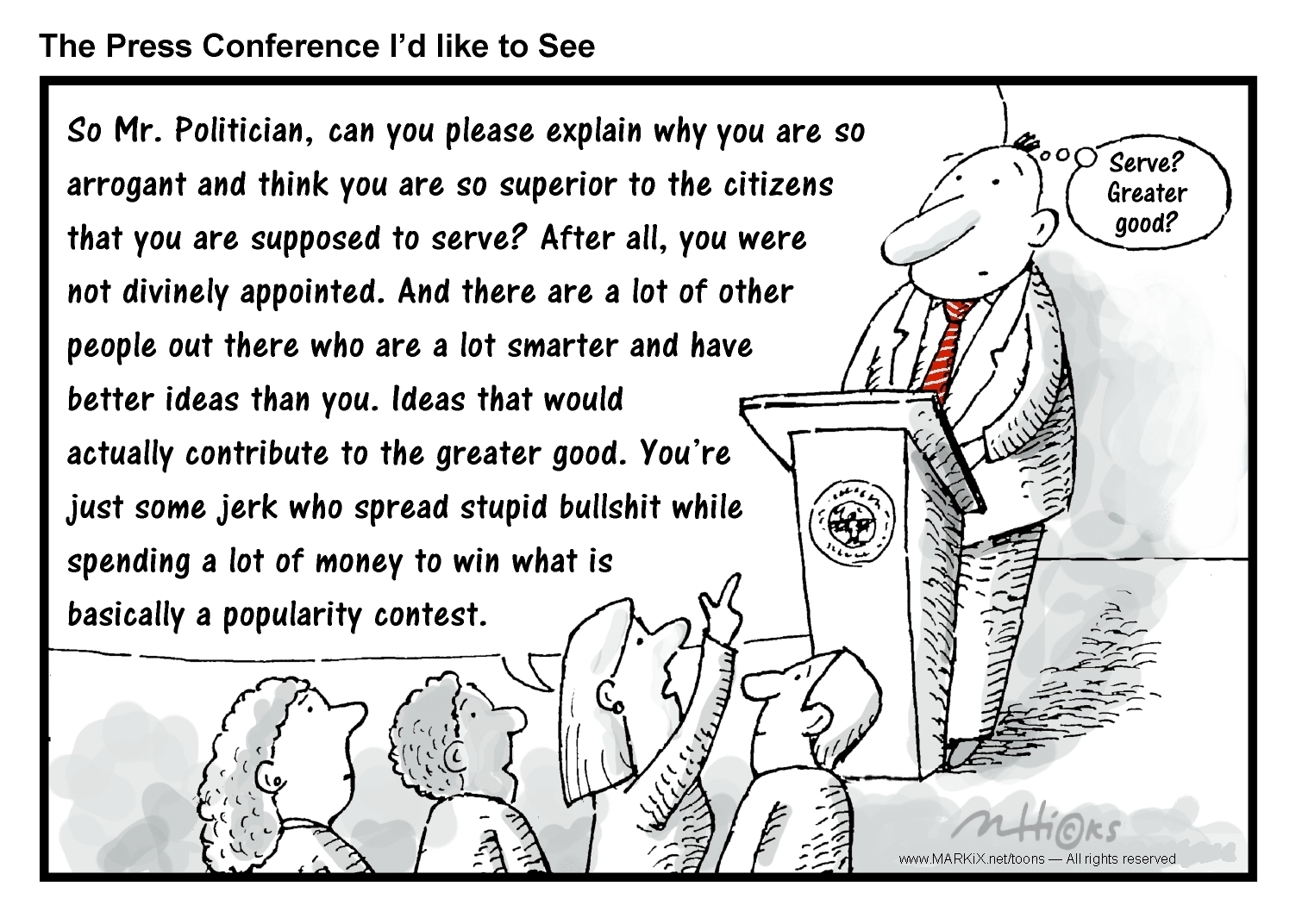 So, politician cartoon